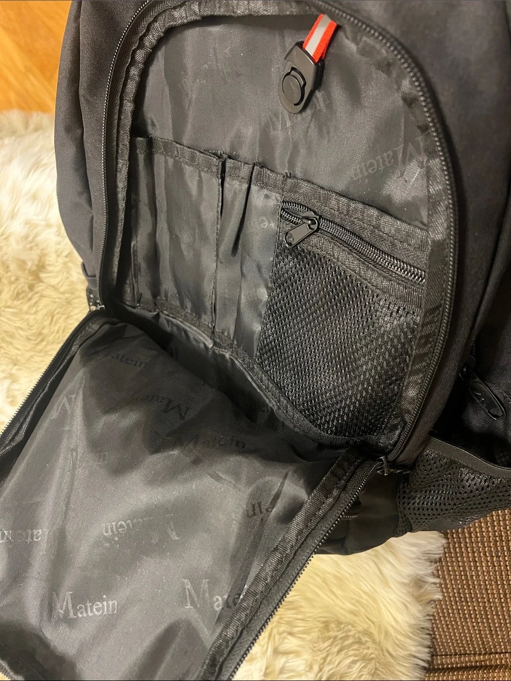 Matein Black Men's Backpack Travel & Everyday Commuter Bag